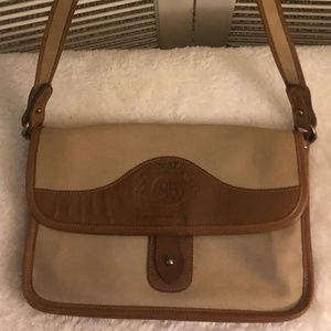 Vintage Canvas Leather Messenger Satchel Handbag